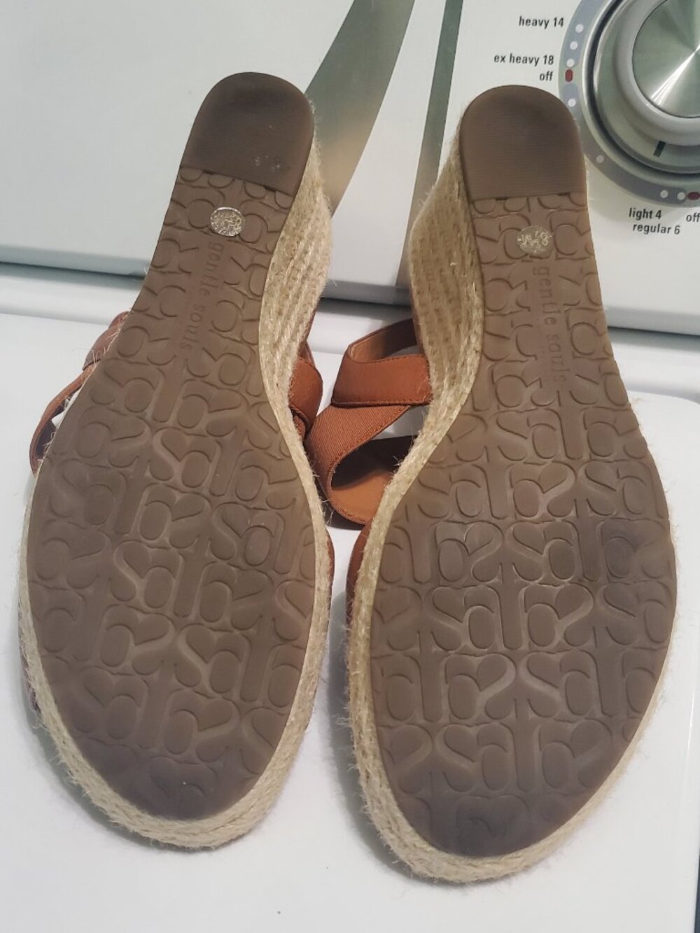 Gentle Souls Kara Tan Espadrille Wedge | 8.5 - Picture 3 of 8